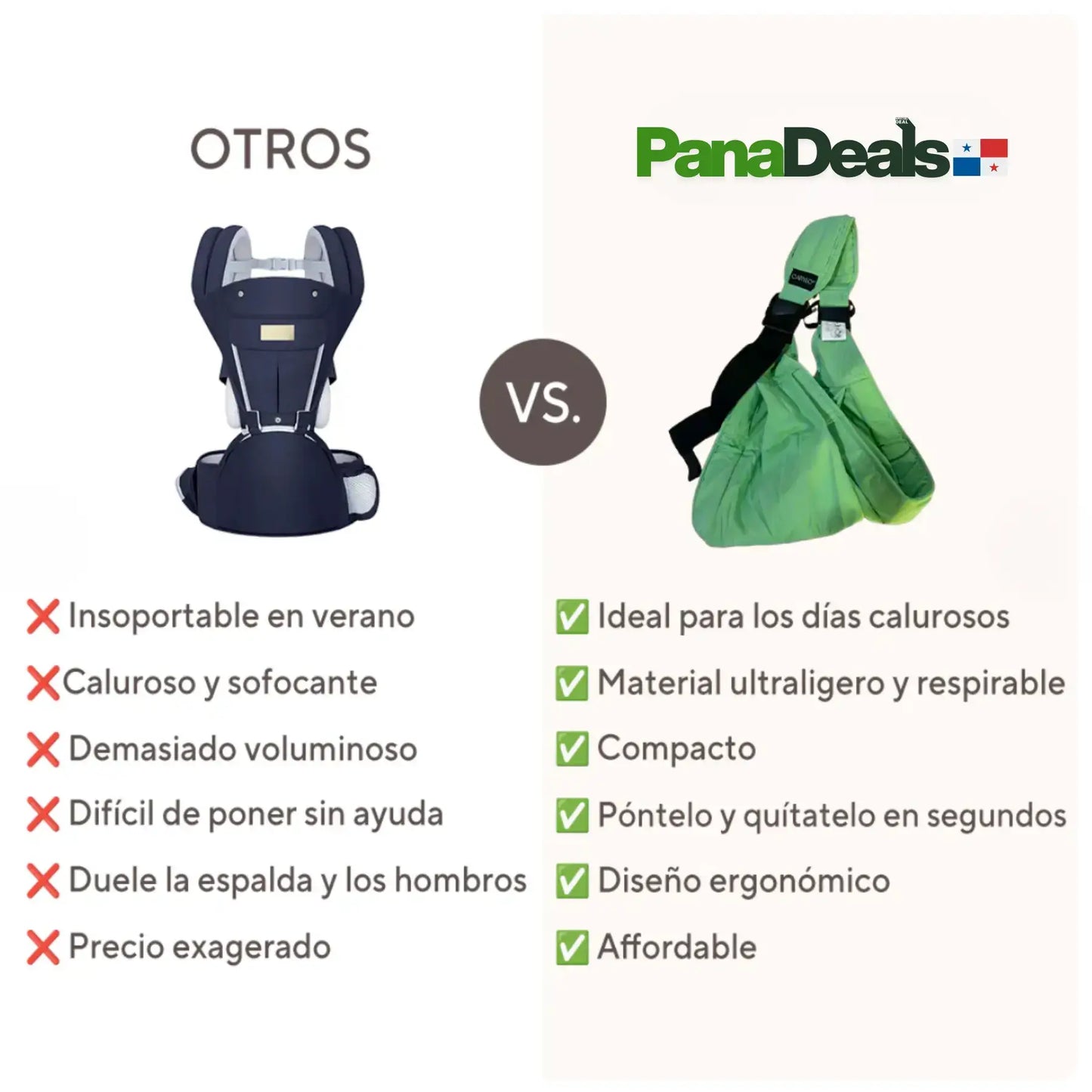 Portabebés Adaptativo PanaDeals™ V2
