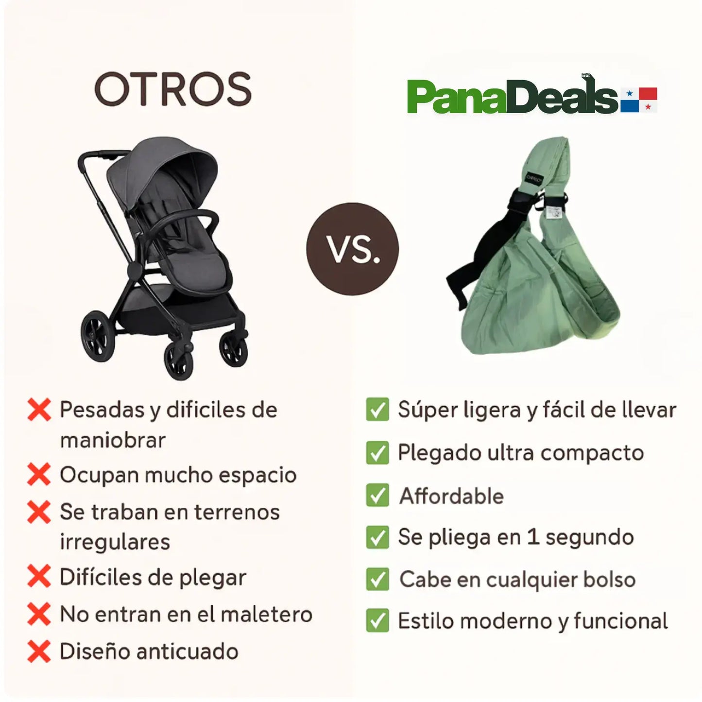 Portabebés Adaptativo PanaDeals™ V2